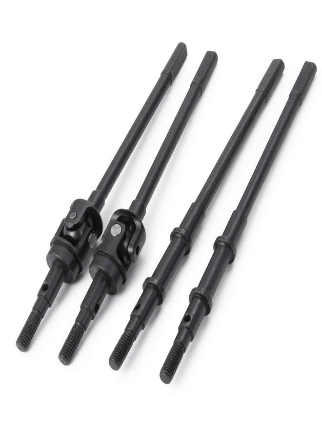 QUE-T 4pcs Steel Crawler Front & Rear Axle Drive Shaft CVD Set for 1/10 RC Axial SCX10II 90046 Car - Image 4